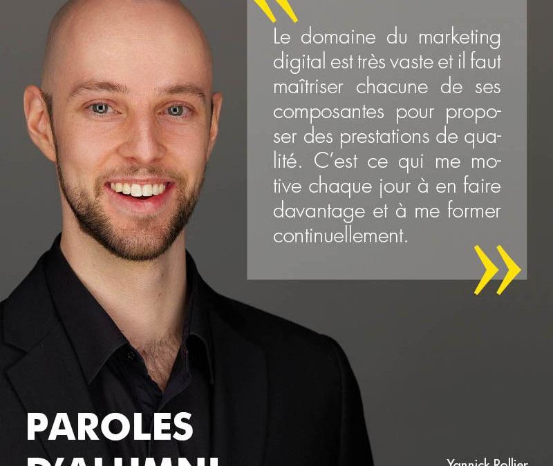 Paroles d&rsquo;Alumni N°1 – Yannick Rollier