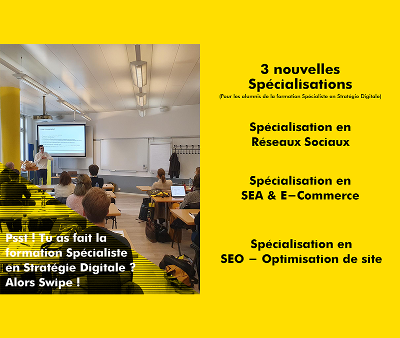 3 nouvelles spécialisations pour booster votre carrière :